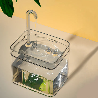 Cat Water Fountain, Automatic Filter, Transparent Drinker, Usb, Electric, Recirculation, Filtration. 