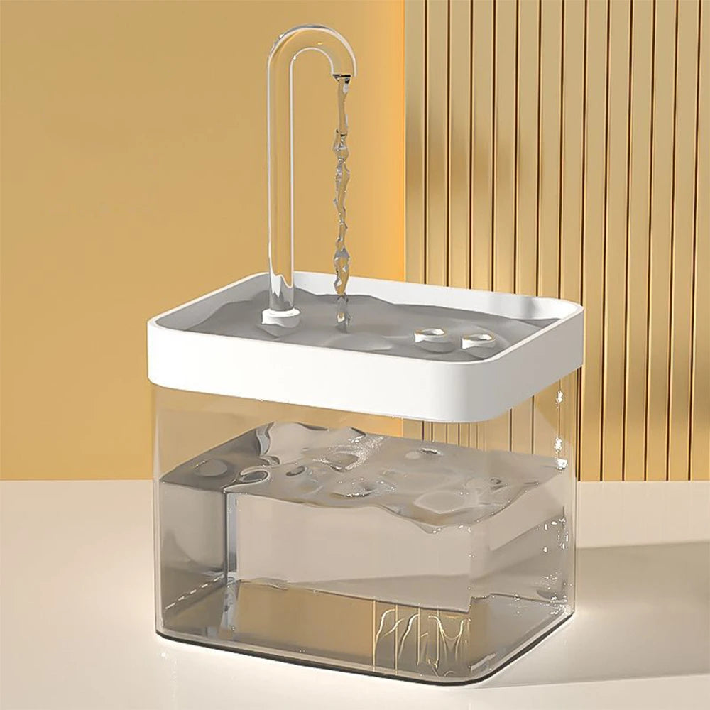Cat Water Fountain, Automatic Filter, Transparent Drinker, Usb, Electric, Recirculation, Filtration. 