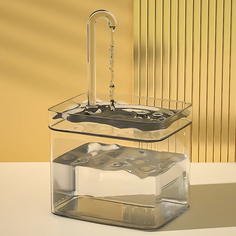Cat Water Fountain, Automatic Filter, Transparent Drinker, Usb, Electric, Recirculation, Filtration. 