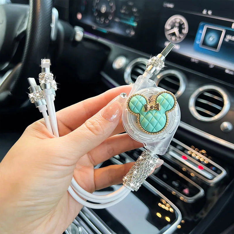 Cable de datos de carga rápida retráctil 3 en 1, línea de carga rápida tres en uno tipo C para iphone, samsung, huawei, lg, Cable de carga